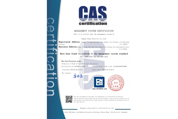 Quality management system certification